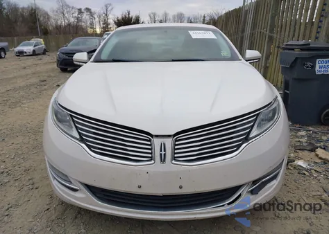 2014 Lincoln Mkz Hybrid from USA, damaged, VIN 3LN6L2LUXER812047